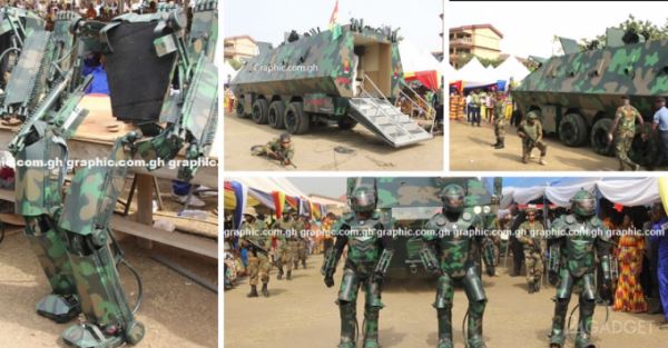 Гана удивила бронемобилем и боевым экзоскелетом местного производства (4 фото + 2 видео)
